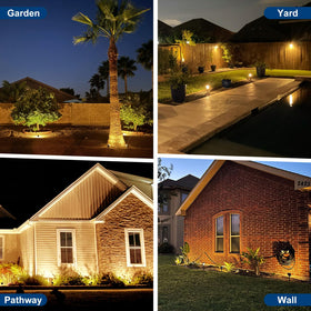 Katipeal weatherproof outdoor lights withstand rain, snow, and sun.