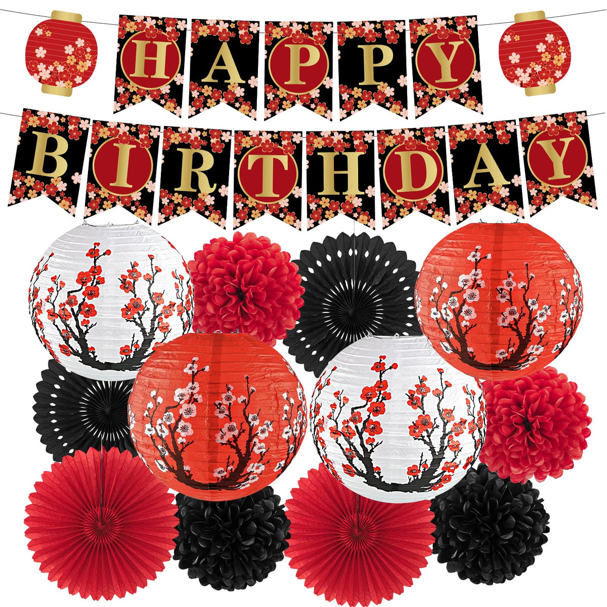 KaTiSeMo hibachi banner strings for festive birthday decor