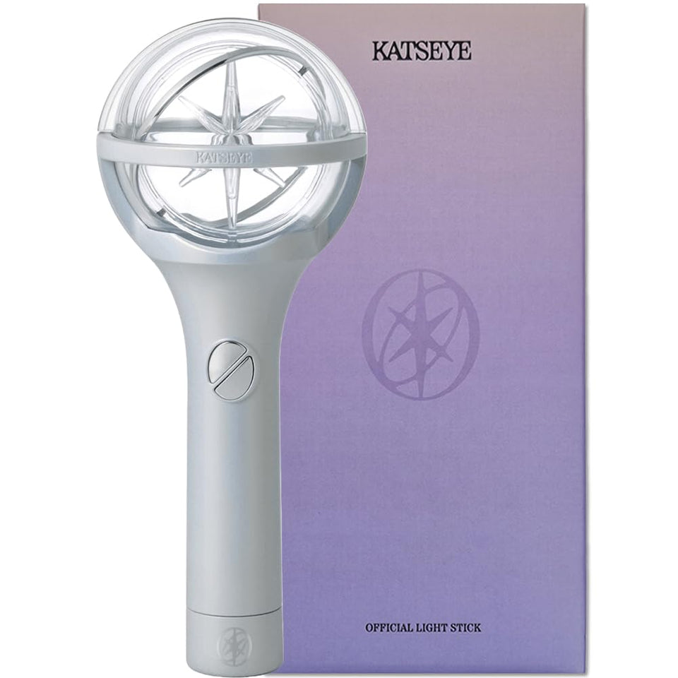 KATSEYE Official Lightstick out box includes accessories for fans.