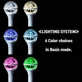 KATSEYE Official Lightstick with six photocards for collectible fan moments.