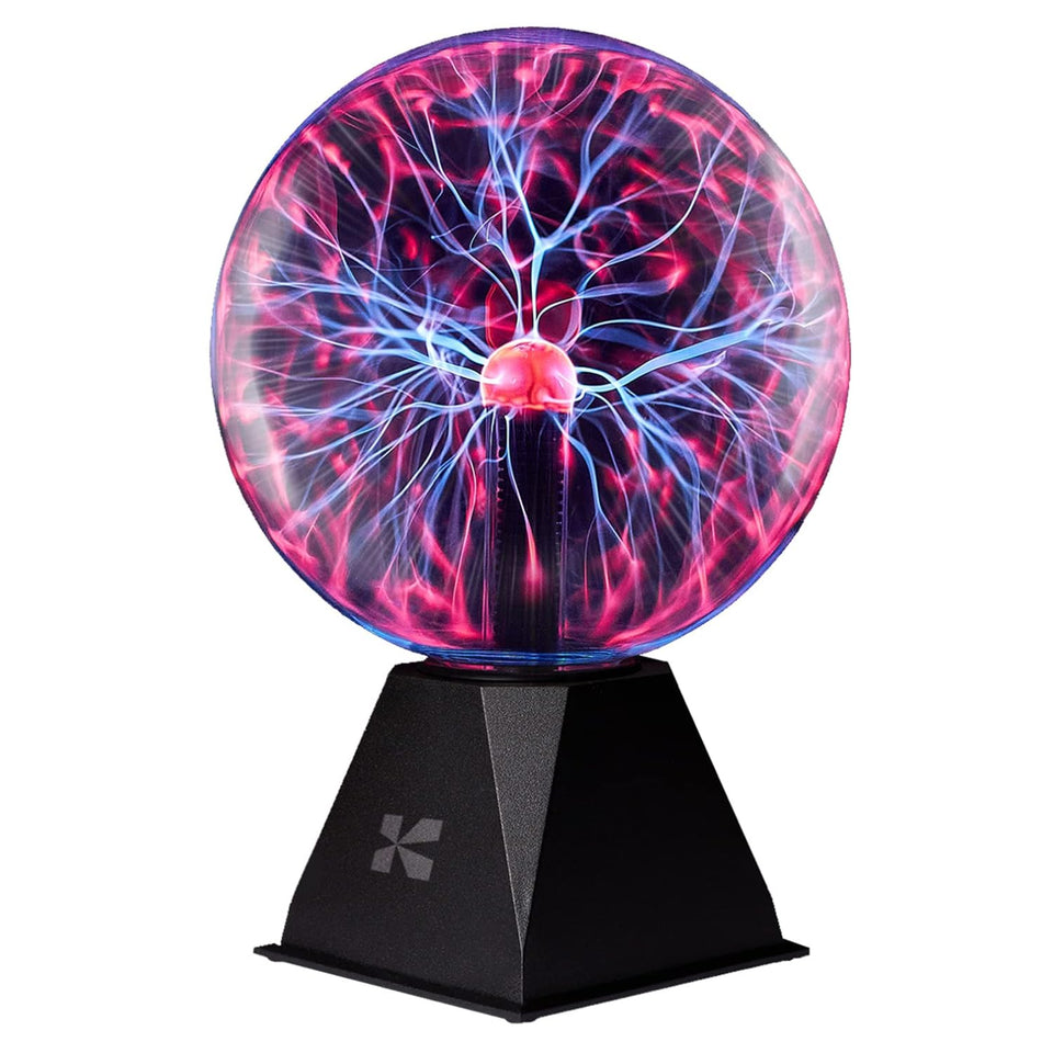 Katzco plasma ball 7-inch decor glow enhances ambient room ambiance.