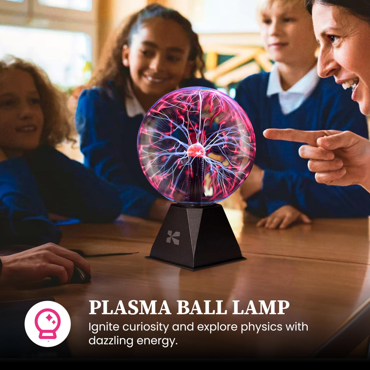 Katzco plasma ball supports STEM learning with hands-on demos.
