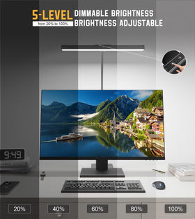 Kaulsoue desk lamp metal base provides stable, shake-free operation.