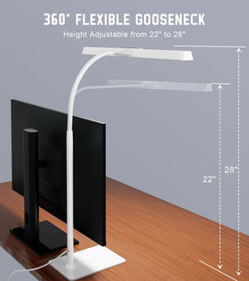 Kaulsoue Desk Lamp USB adapter enables flexible power options.