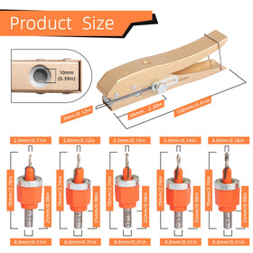 Kauwm adjustable depth collars enabling clean countersinking in projects