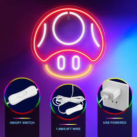 Kavaas game room decor neon enhances streaming and play setups