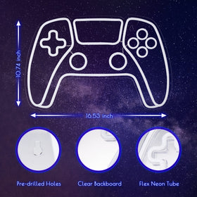 Kavaas Gamer Neon Sign blue glow: cool ambience for teen rooms