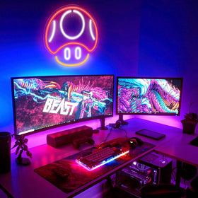 Kavaas gaming neon sign in red adds vibrant vibe to living spaces