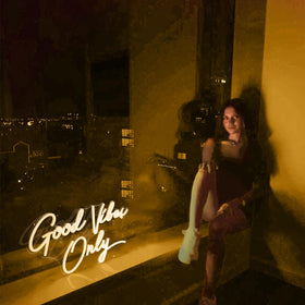 Kavaas Good Vibes Only neon sign lights up bar or party spaces.
