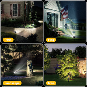 Kaxiida solar spot light weatherproof design withstands rain and snow.