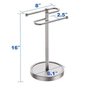 Kaxnuaxu countertop towel stand organizing towels and small items