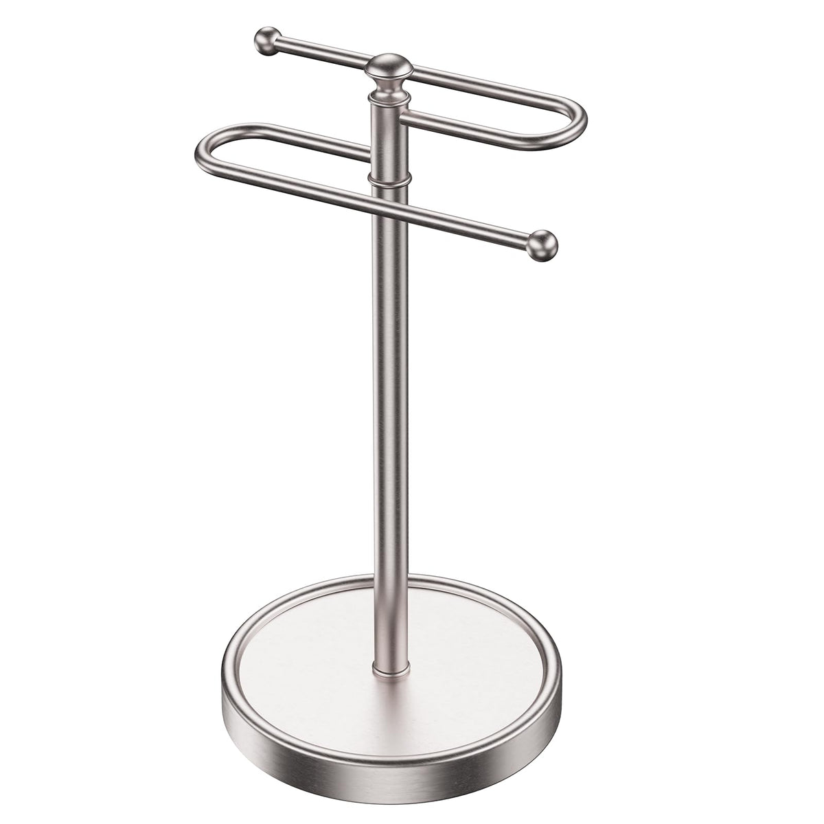 Kaxnuaxu hand towel stand in S shape on bathroom counter for space saving