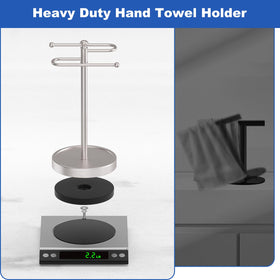 Kaxnuaxu no-drilling towel stand ready for quick setup