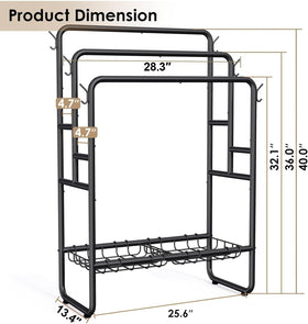 Kayfia durable metal frame suits indoor and outdoor placement.