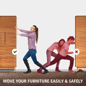 Kayzn easy glide motion example with bed and dresser