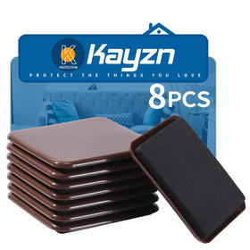 Kayzn furniture sliders eight-piece pack for easy room rearrangement