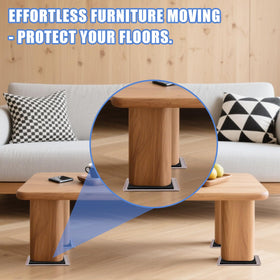 Kayzn reusable sliders move between pieces for versatile room reconfigurations.