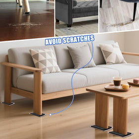 Kayzn smooth-bottom design protects floors during furniture rearrangements.