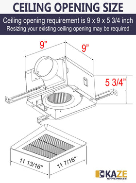 KAZE SNP100 after-shower vent helps keep bathroom fresh.