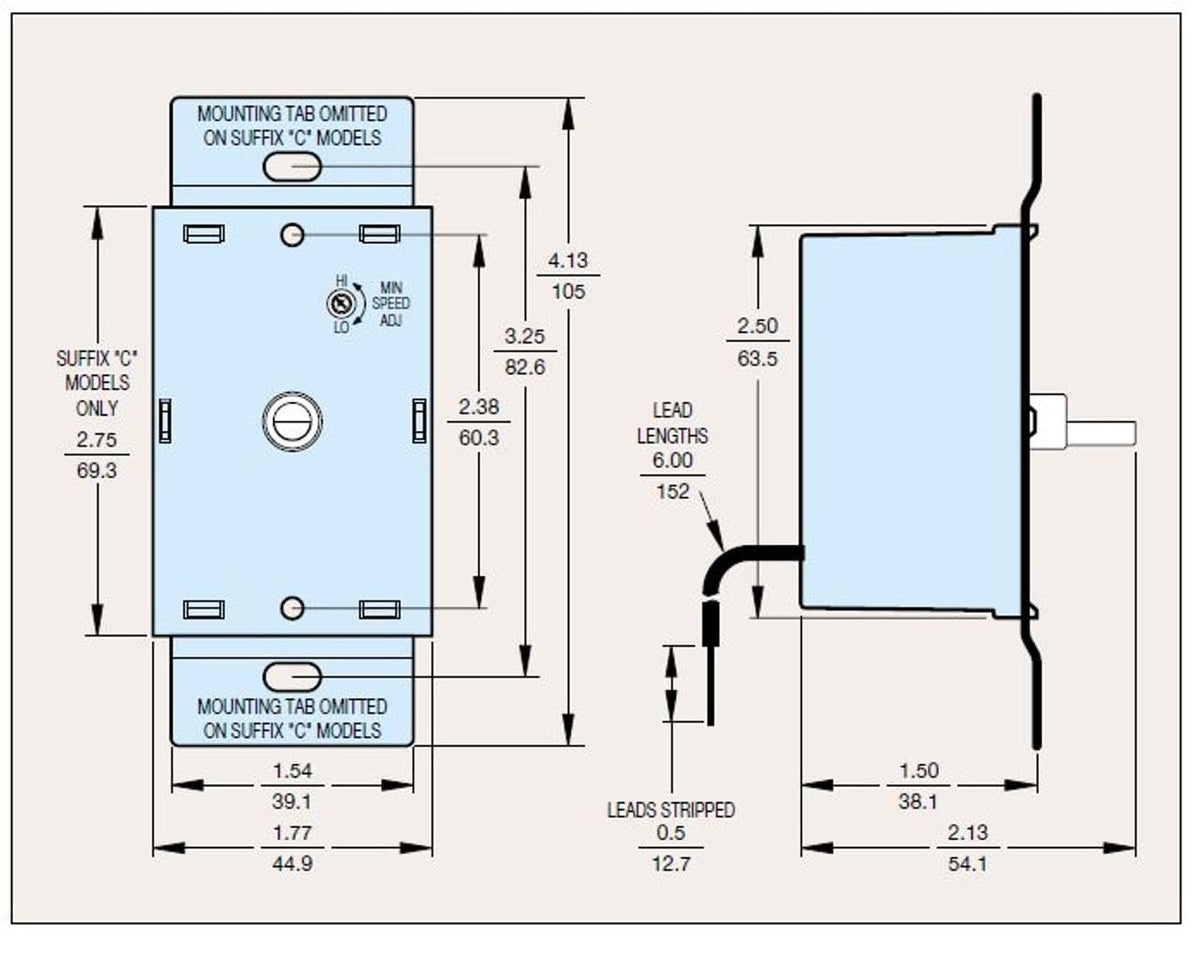 KB Electronics 8811007 in-wall mount in a standard 2x4 box for easy installation.