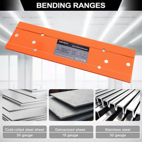 Kbiykuy sheet metal bender fold-depth-1 shows 1 inch fold depth for stronger seams