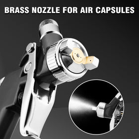 KCNKCN mini HVLP 0.8mm nozzle boosts fine atomization for smooth coats.