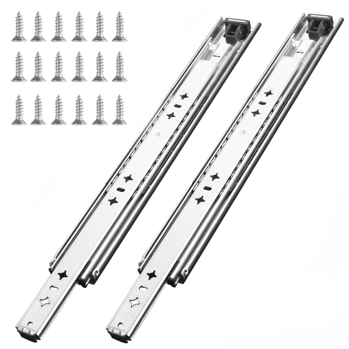 KCOLVSION 36-inch drawer slide, side-mount, delivers smooth, reliable support for heavy drawers.