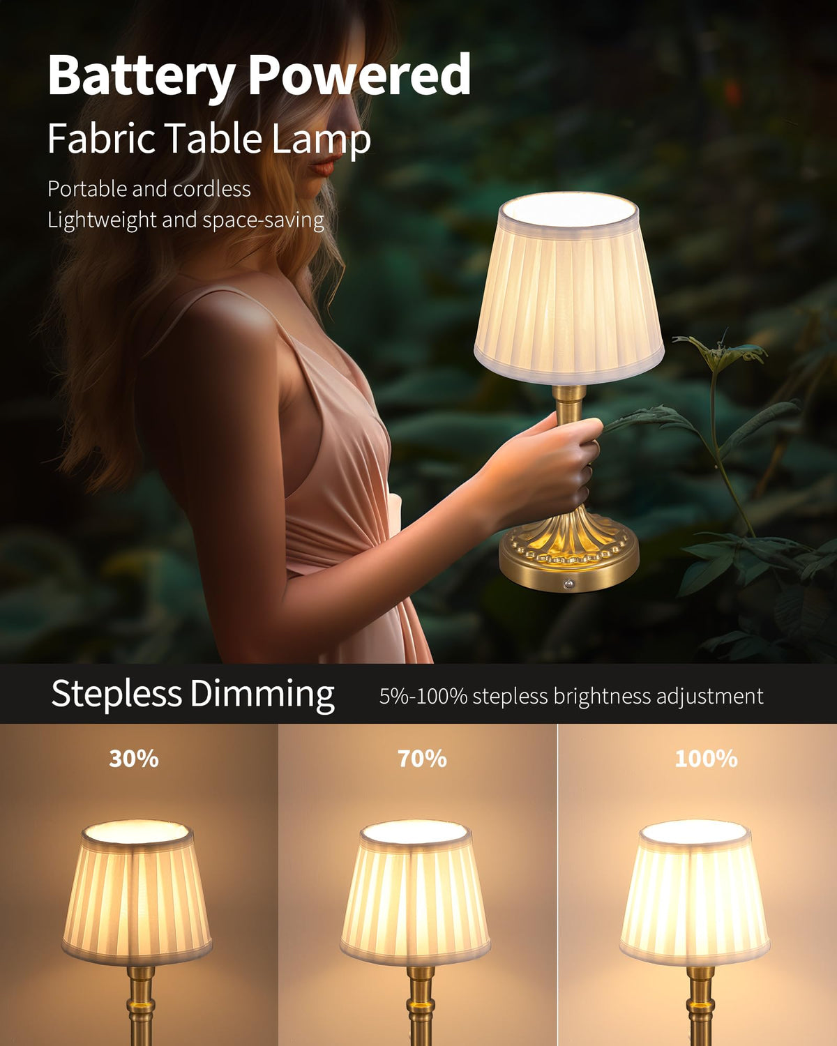 KDG battery-pack lamp demonstrates 5000mAh power for cordless convenience