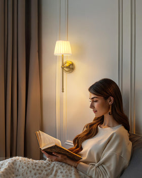 KDG cordless wall sconce charging status indicator helps monitoring power