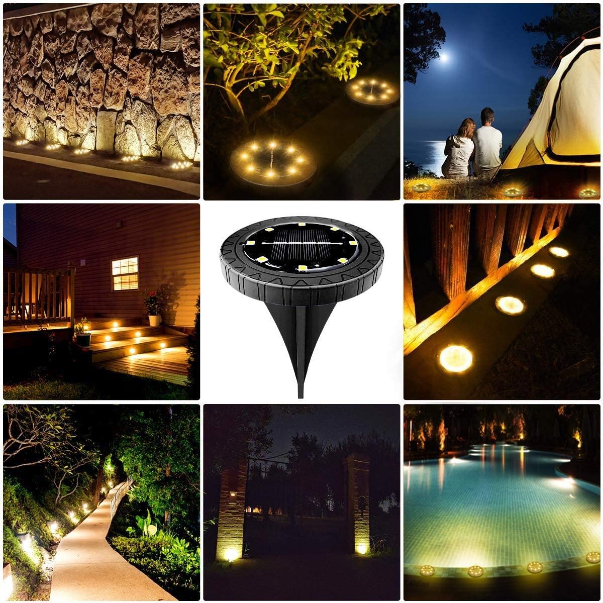 KDORRKU walkway light auto-illuminates at dusk and off at dawn