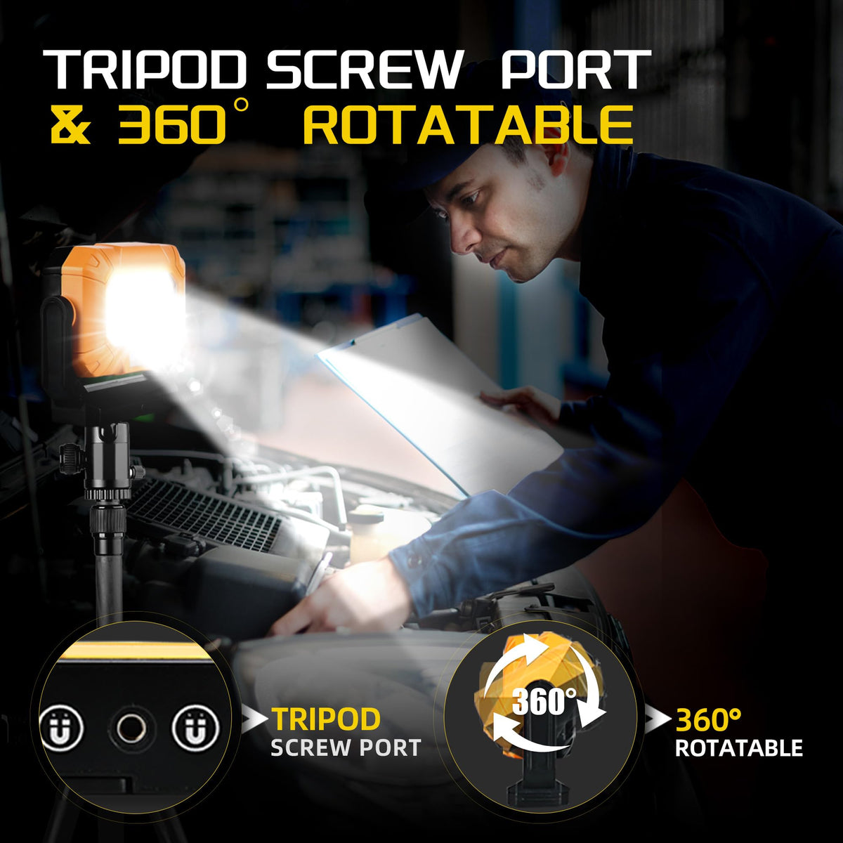 Keadeso durable PC+Nylon body withstands tough jobs and outdoor use.