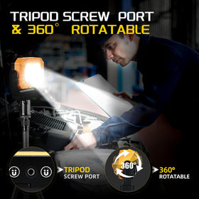 Keadeso durable PC+Nylon body withstands tough jobs and outdoor use.