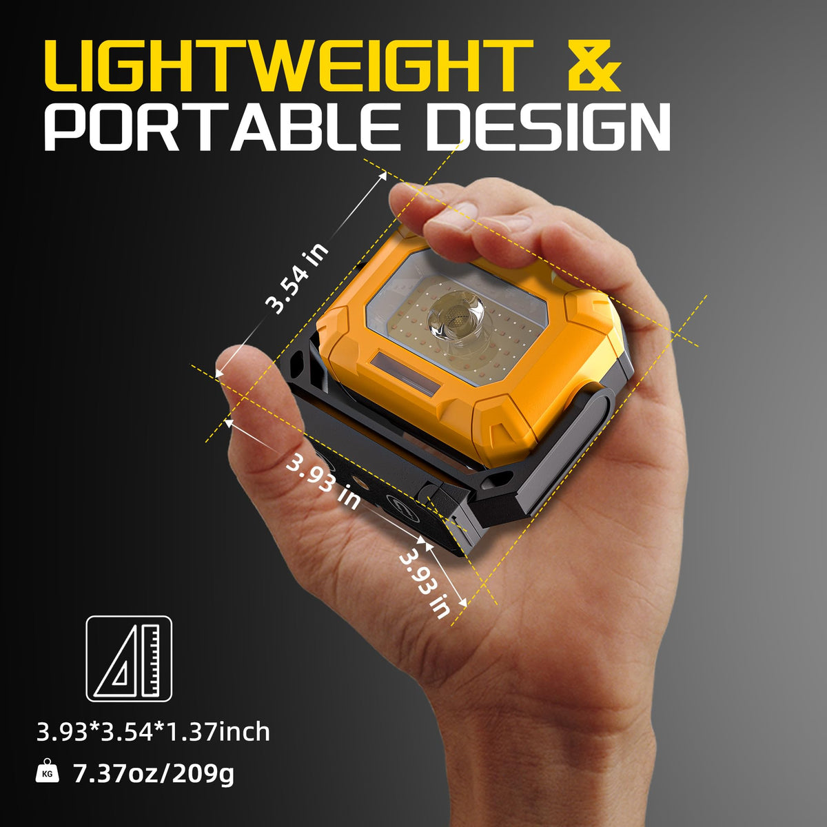 Keadeso 4000mAh battery powers long-lasting illumination up to 12 hours.