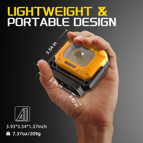 Keadeso 4000mAh battery powers long-lasting illumination up to 12 hours.