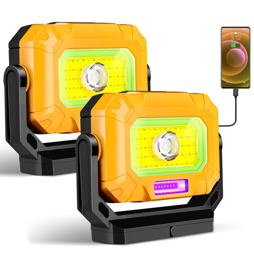Keadeso magnetic work light with 1500lm COB panel for bright, even workshop illumination.