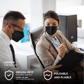 Keangs KN95 mask is lightweight and thin for easy wearing