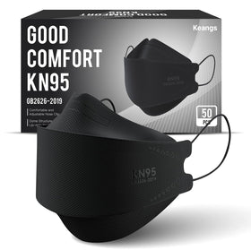 Keangs KN95 mask with soft ear loops for all-day comfort
