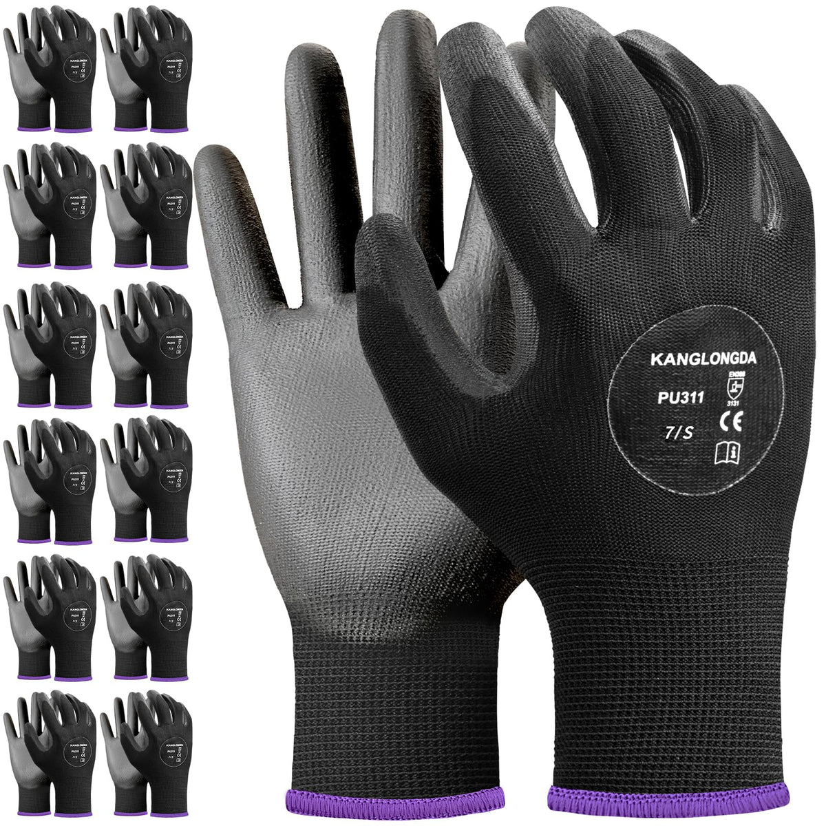 Kebada Safety Work Gloves grip close-up for secure handling