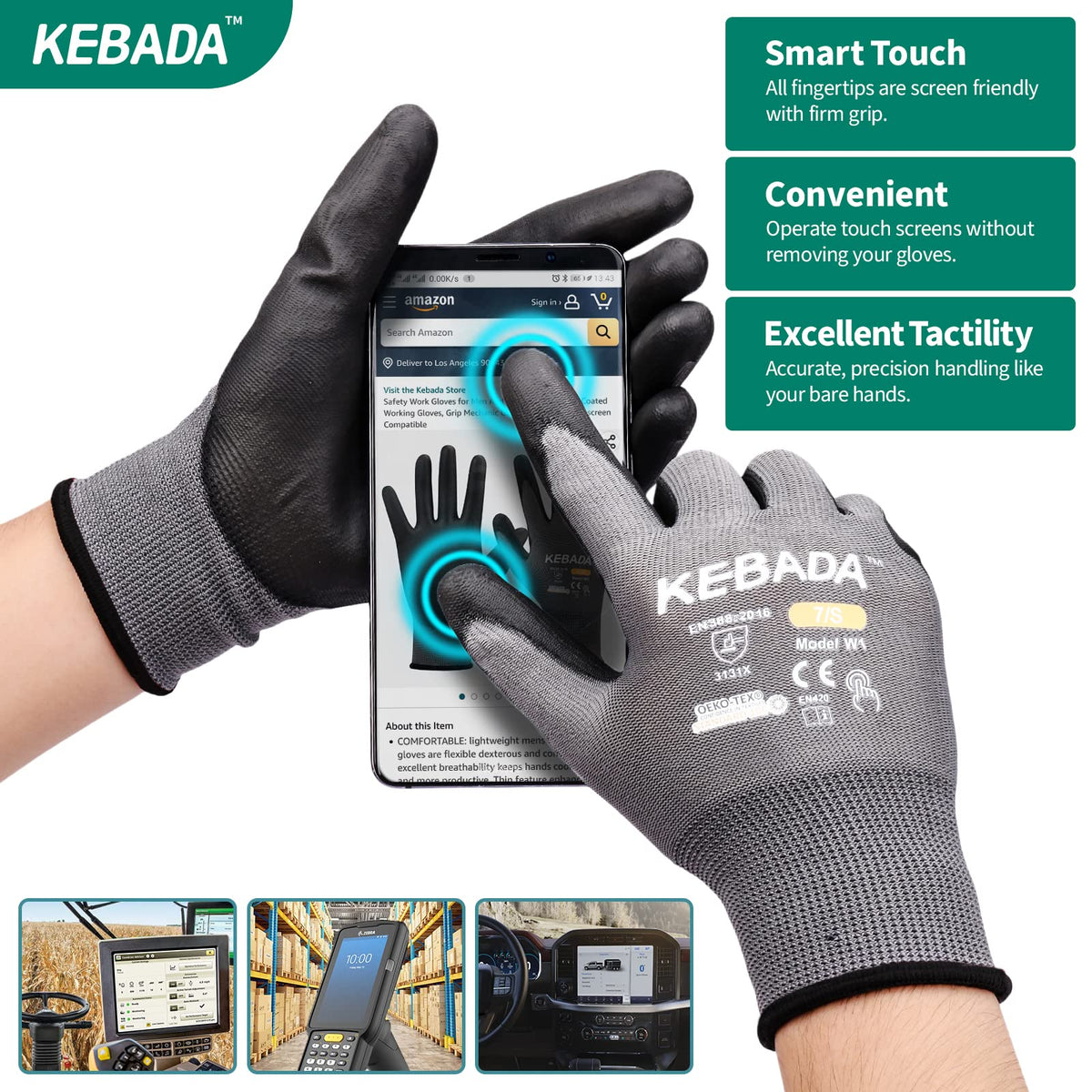 Breathable Kebada W1 glove design keeps hands cool
