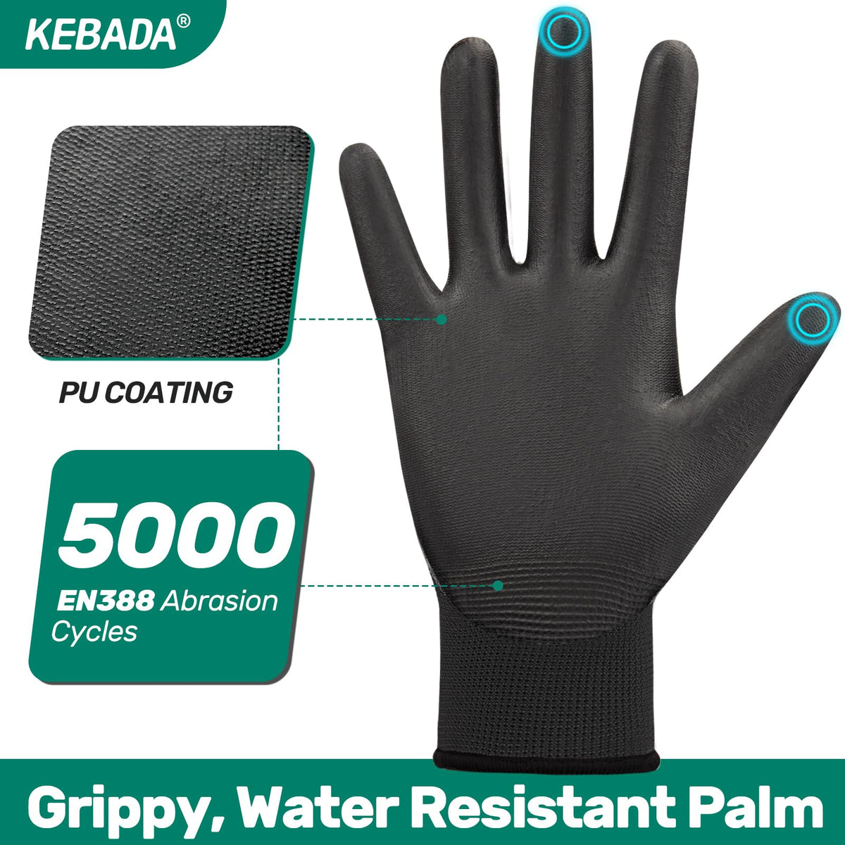 Kebada W1 touchscreen-ready fingertips allow device use without glove removal