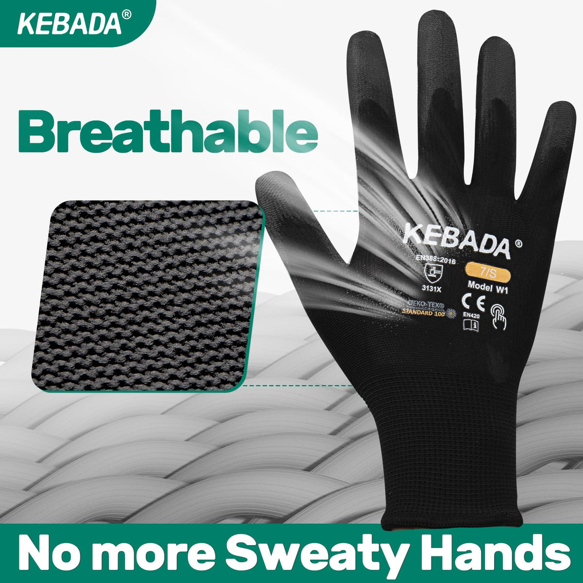 Person using Kebada W1 touchscreen-compatible gloves without removing them