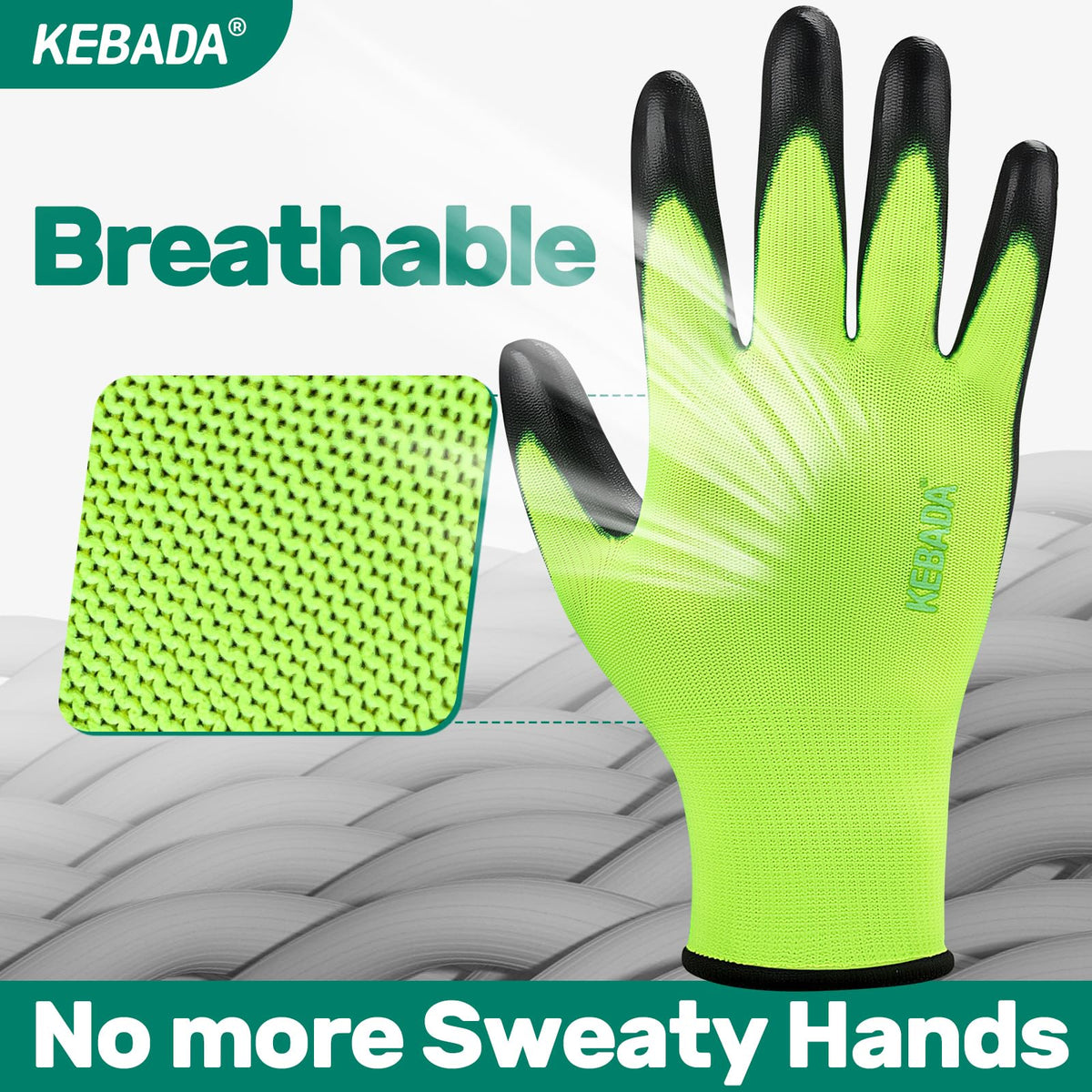 Kebada W1 gloves used in a warehouse for efficient package handling