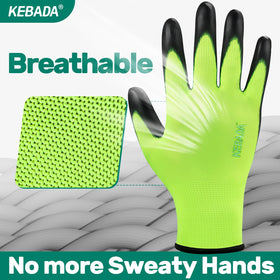 Kebada W1 gloves used in a warehouse for efficient package handling