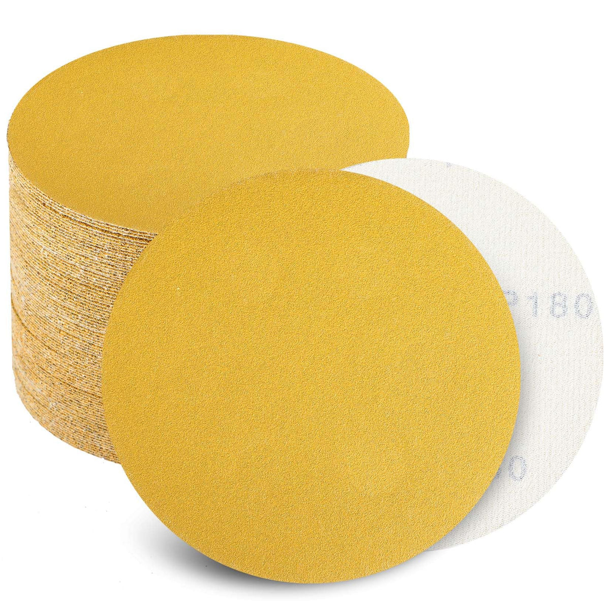 Keeimp 6-inch no-hole sanding disc for fast cutting on automotive surfaces.