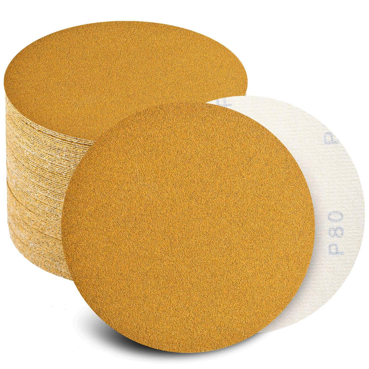 Keeimp 6-inch sanding disc close-up shows durable alumina for fast cutting on metal