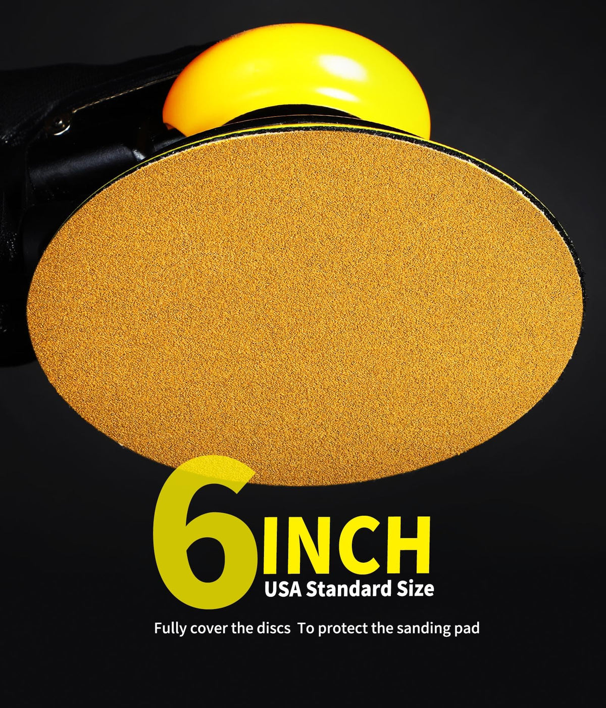 Keeimp 6-inch disc hook-and-loop backing demonstrates secure fast changes for high-speed sanding