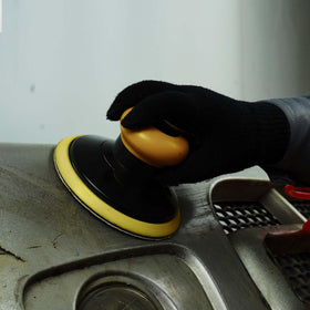 Keeimp 6-inch disc removing rust from metal surfaces efficiently