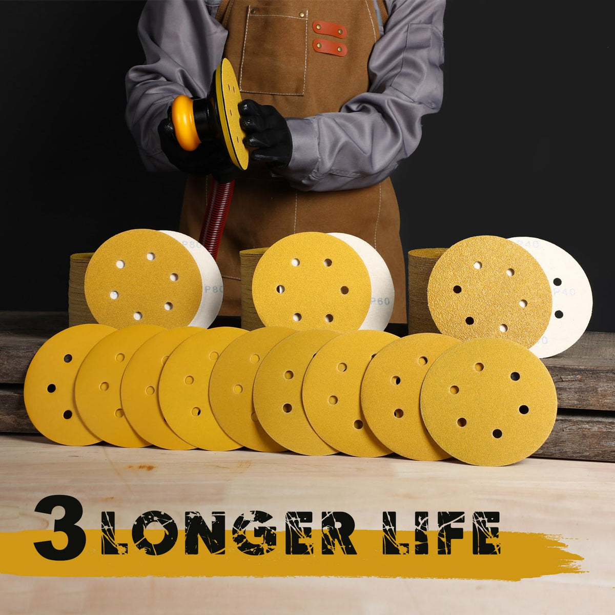 Keeimp 6-inch sanding disc 400-grit for final polish and prep.