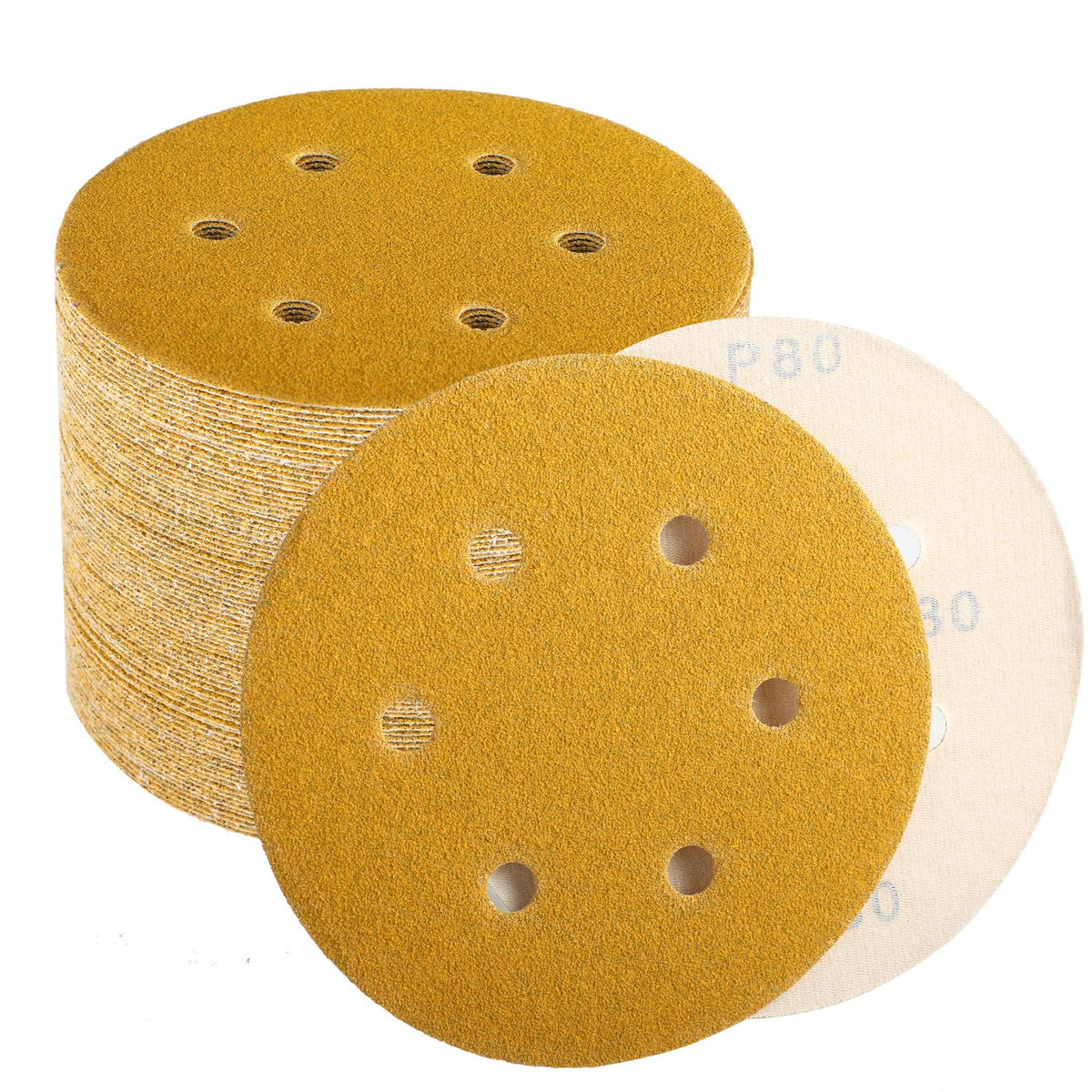 Keeimp 6-inch sanding disc 80-grit for fast material removal.