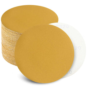Keeimp six-inch no-hole discs packaging for bulk sanding prep.